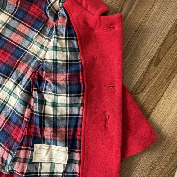 Gymboree Girls 2T Red Pea Coat Bows Double Breasted Christmas Holiday - Picture 11 of 11